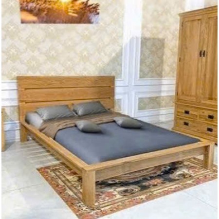 Oak 02 : Giường Ngủ Gỗ Sồi - Nệm 1m2 x 2m